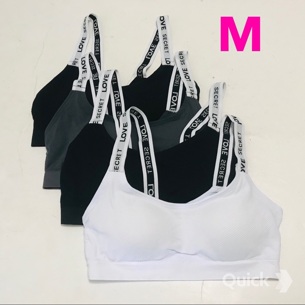 Bundle of 4 pcs NWT Wireless Sport Bralettes
